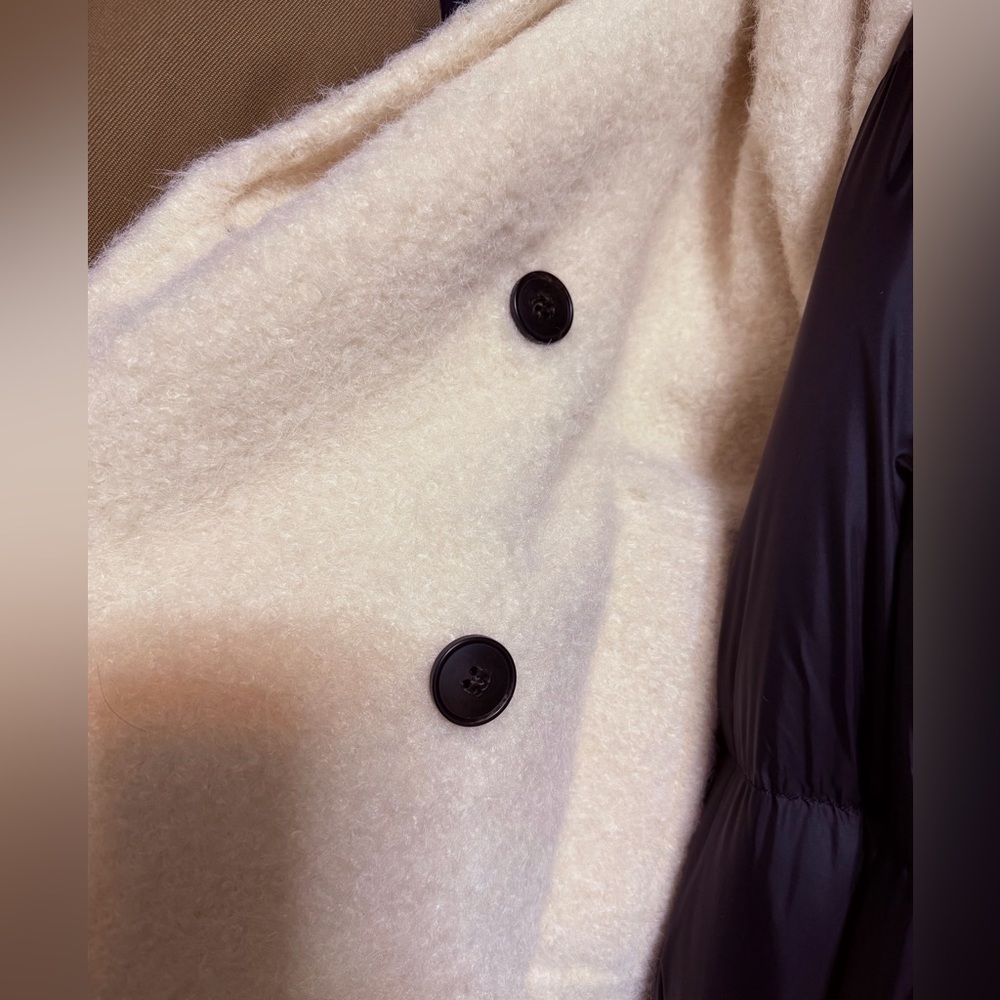 ZARA! Elegant Cream Double-Breasted Women's Coat NWT - Picture 5 of 6